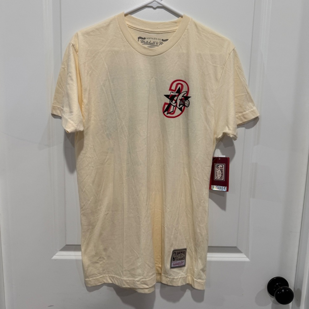 Mitchell & Ness Allen Iverson Tee T Shirt Philadelphia 76ers NBA Finals 2001